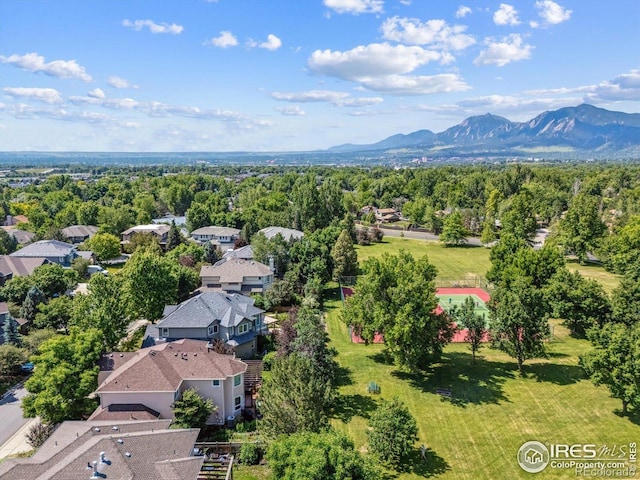 4059 Nevis St, Boulder, CO 80301 - aerial view of residential area featuring a mountainous background