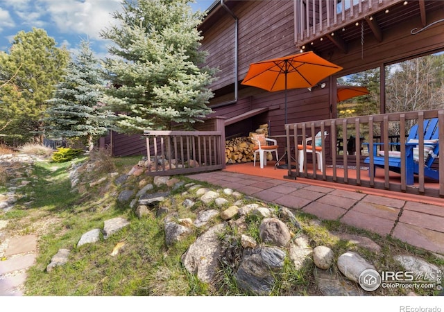 620 Macgregor Ave Unit 2, Estes Park, CO 80517 - view of yard featuring a deck