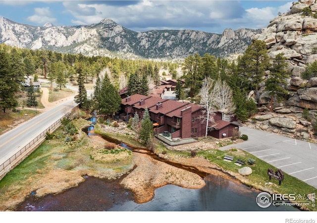 620 Macgregor Ave Unit 2, Estes Park, CO 80517 - drone / aerial view of a mountainous background