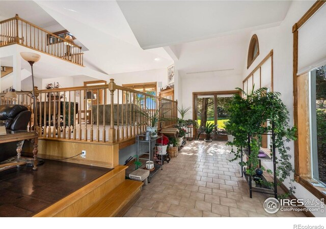 7309 Didrickson Ct, Fort Collins, CO 80528 - stairs with high vaulted ceiling