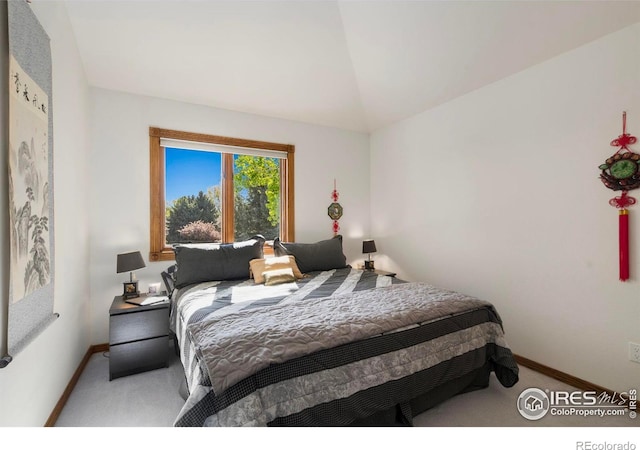 7309 Didrickson Ct, Fort Collins, CO 80528 - bedroom with carpet flooring, baseboards, and lofted ceiling