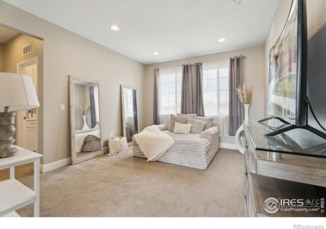 25190 E Nova Pl, Aurora, CO 80016 - bedroom featuring carpet flooring, recessed lighting, and baseboards