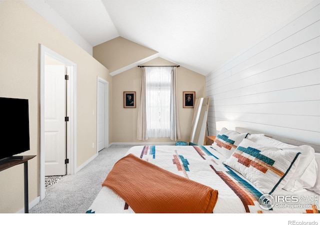 12506 Maria Cir, Broomfield, CO 80020 - carpeted bedroom with vaulted ceiling and baseboards