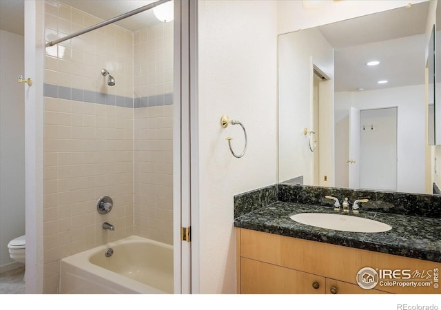 836 Walnut St Unit B, Boulder, CO 80302 - bathroom with toilet, vanity, and shower / washtub combination