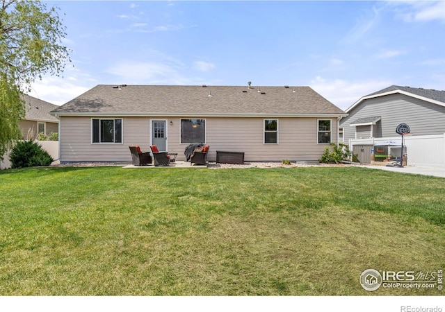 316 Whitney Bay, Windsor, CO 80550 - rear view of property with a patio