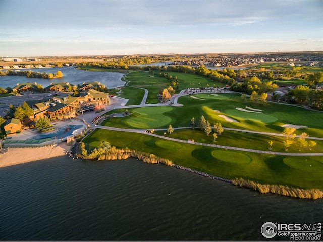 316 Whitney Bay, Windsor, CO 80550 - drone / aerial view of a nearby body of water and a local golf course