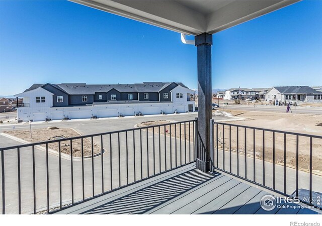 deck featuring a residential view