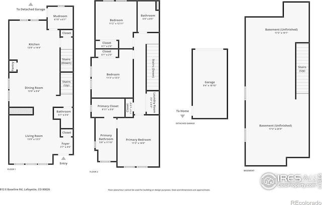 812 E Baseline Rd Unit A, Lafayette, CO 80026 - room layout