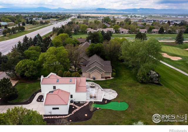 5304 Vardon Way, Fort Collins, CO 80528 - aerial view of property and surrounding area featuring a mountainous background