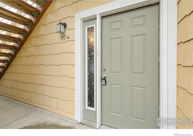 view of entrance to property