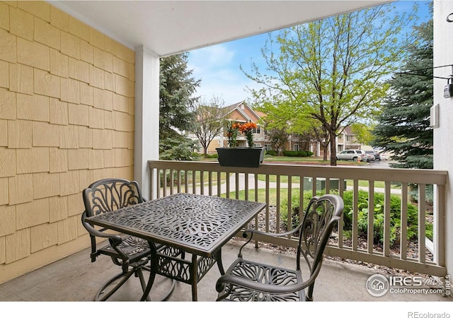 view of balcony