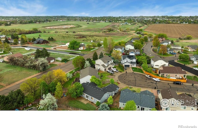 aerial perspective of suburban area