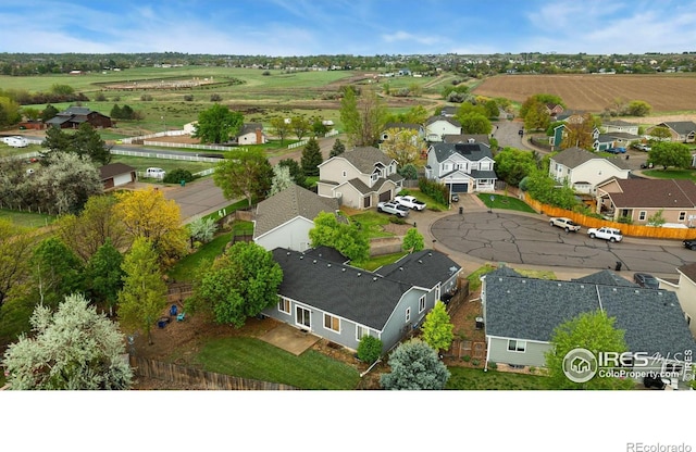 aerial perspective of suburban area