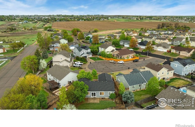 aerial perspective of suburban area