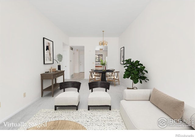 3260 47th St Unit 207A, Boulder, CO 80301 - living room with light carpet and baseboards