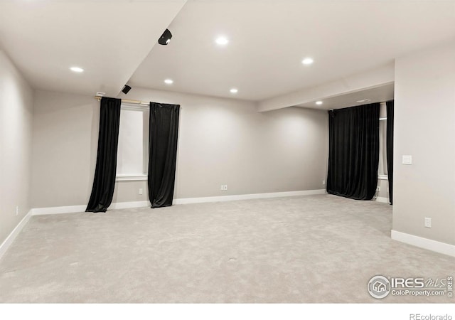 1940 Rolling Wind Dr, Windsor, CO 80550 - empty room with light colored carpet, recessed lighting, and baseboards