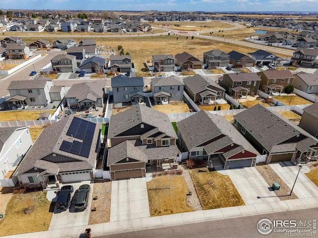 aerial perspective of suburban area