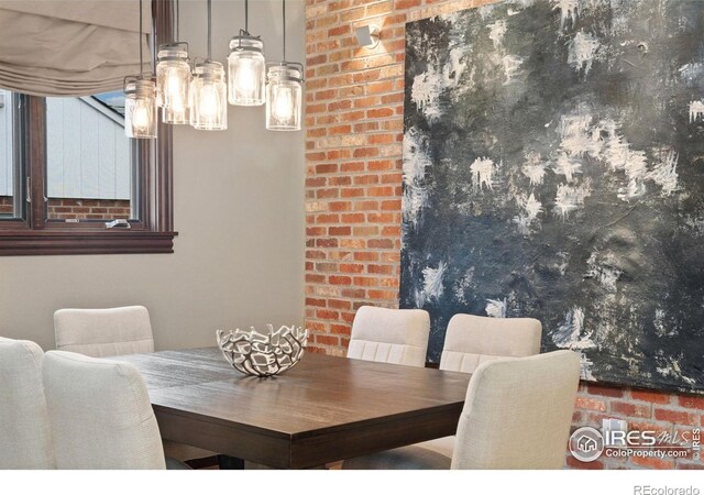 view of dining space
