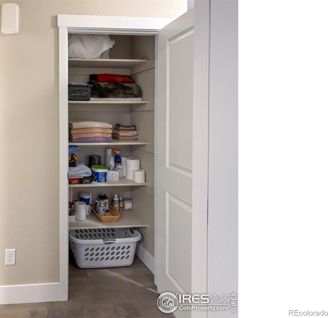 view of storage area