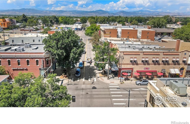 bird's eye view of mountains