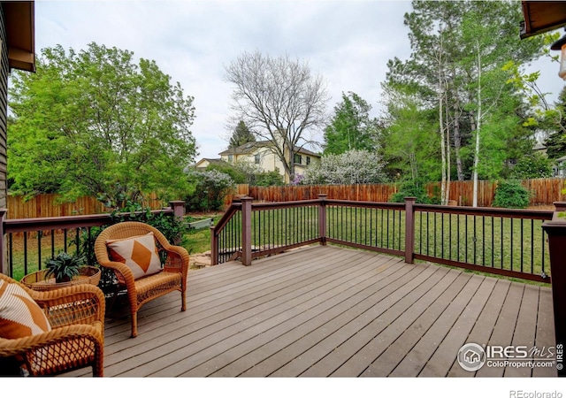 view of deck