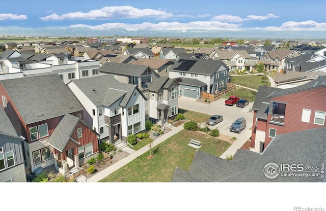 aerial perspective of suburban area