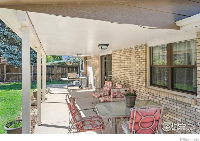 4880 Filbert Dr, Loveland, CO 80538 - view of patio / terrace with fence