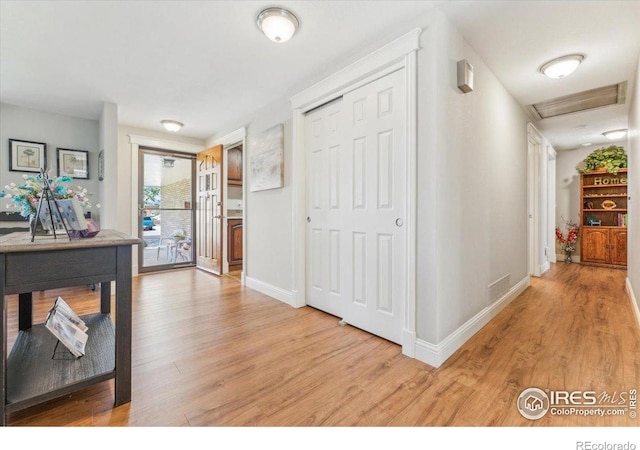 4880 Filbert Dr, Loveland, CO 80538 - corridor with light wood-type flooring and baseboards