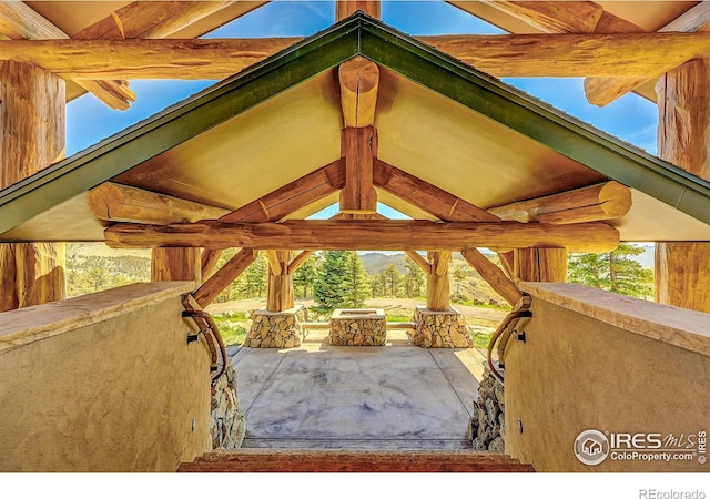 6553 Sunshine Canyon Dr, Boulder, CO 80302 - view of patio / terrace with a gazebo