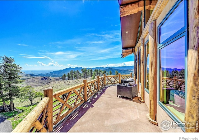 6553 Sunshine Canyon Dr, Boulder, CO 80302 - view of patio with a mountain view