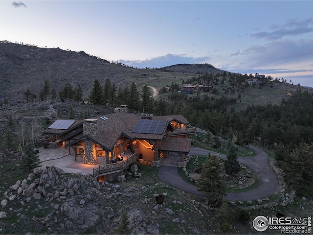 6553 Sunshine Canyon Dr, Boulder, CO 80302 - view of mountain backdrop featuring a forest