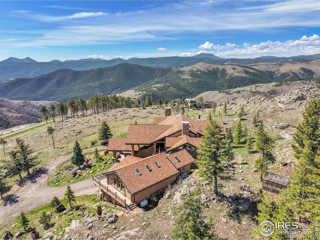 6553 Sunshine Canyon Dr, Boulder, CO 80302 - view of subject property with a mountain backdrop