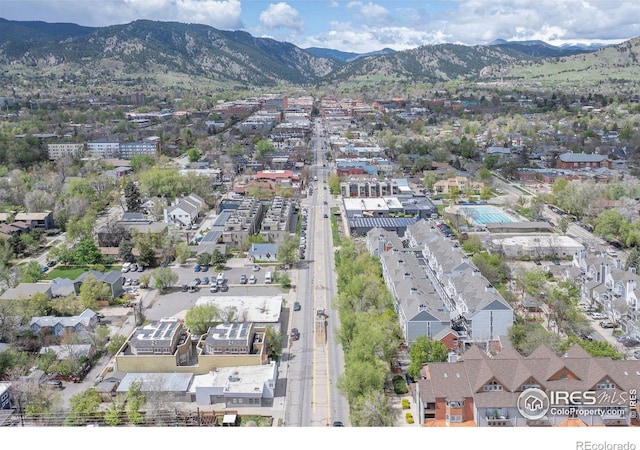 view of property location featuring a mountainous background