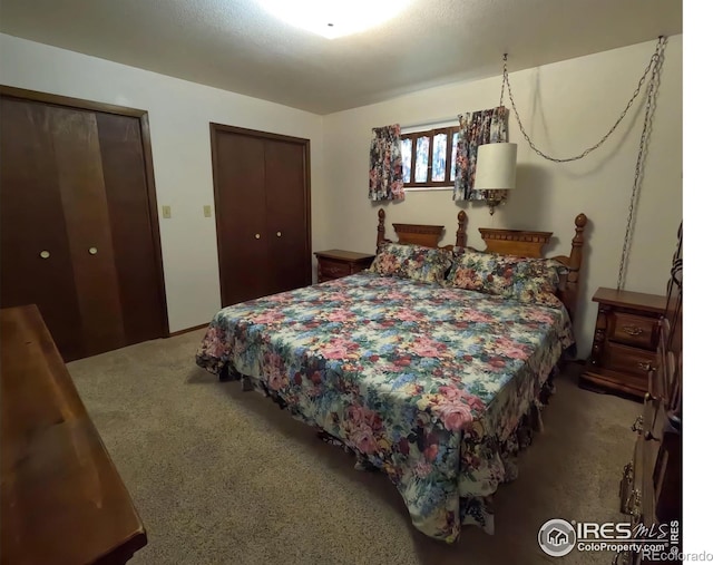 718 Linda St, Fort Morgan, CO 80701 - bedroom with carpet flooring and two closets