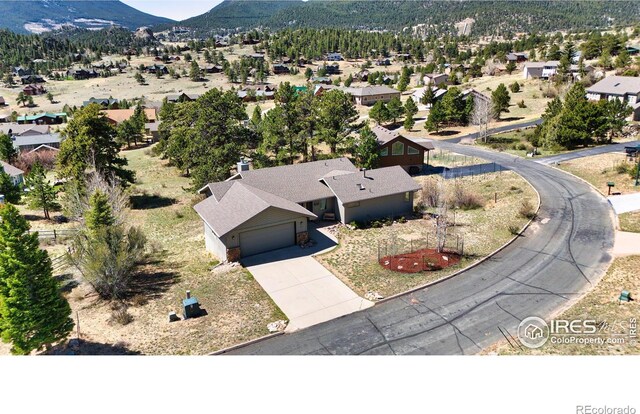 272 Solomon Dr, Estes Park, CO 80517 - aerial view of residential area with mountains