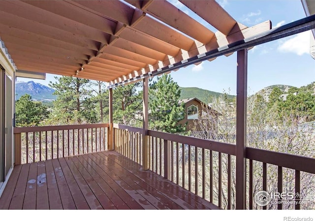 272 Solomon Dr, Estes Park, CO 80517 - deck with a mountain view
