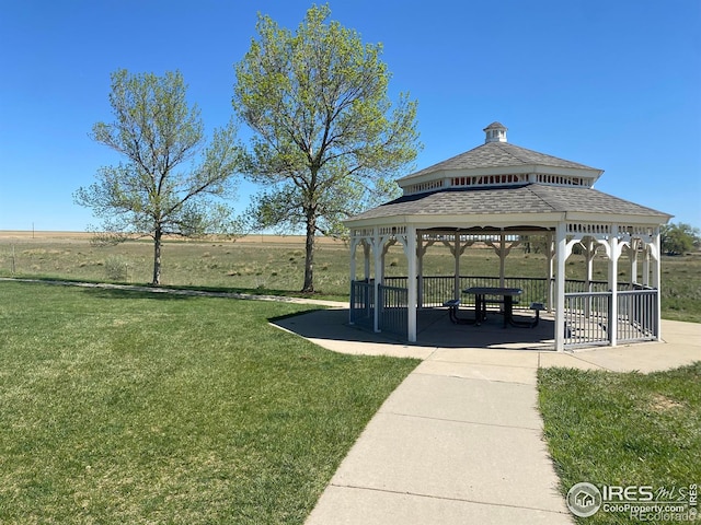 3530 Homestead Dr, Mead, CO 80542 - surrounding community featuring a gazebo and a yard