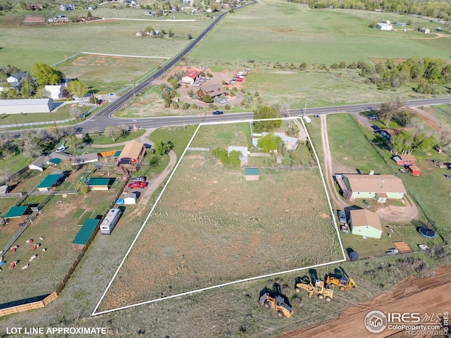 aerial view of property's location