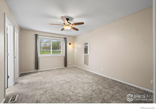 2002 E 102nd Cir, Thornton, CO 80229 - unfurnished bedroom with carpet flooring, baseboards, and ceiling fan
