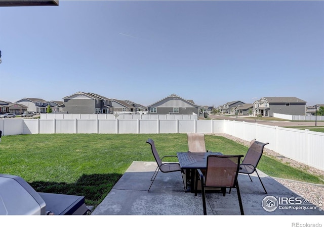 1318 Chamois Dr, Severance, CO 80550 - view of patio / terrace featuring a residential view and outdoor dining area