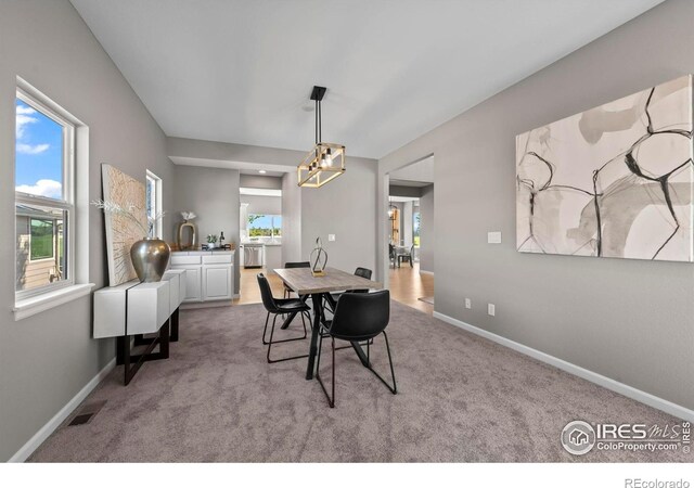 2458 Vale Way, Erie, CO 80516 - carpeted dining area with baseboards