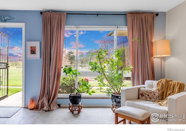 view of living area