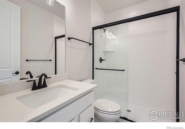 1679 Crystalline Dr, Windsor, CO 80550 - full bathroom with toilet, a shower stall, and vanity