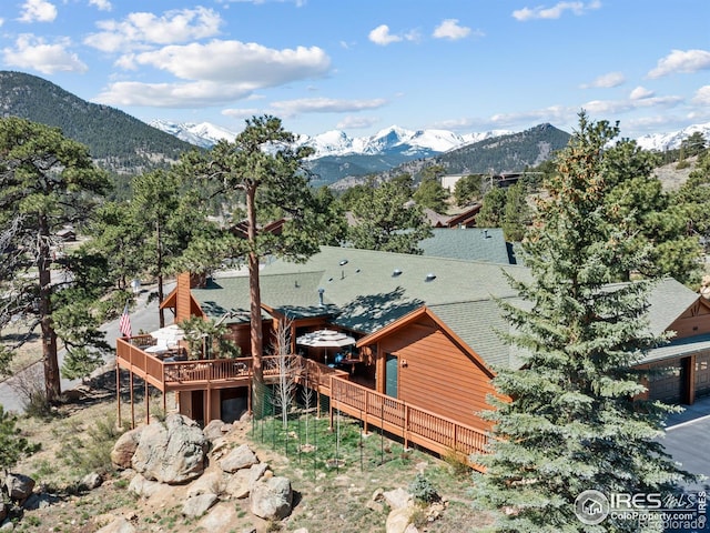 658 Cedar Ridge Cir, Estes Park, CO 80517 - view from above of property featuring a mountain backdrop