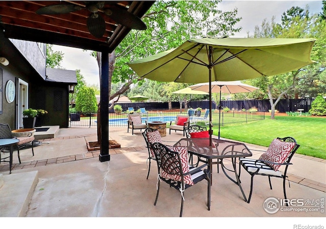 view of patio