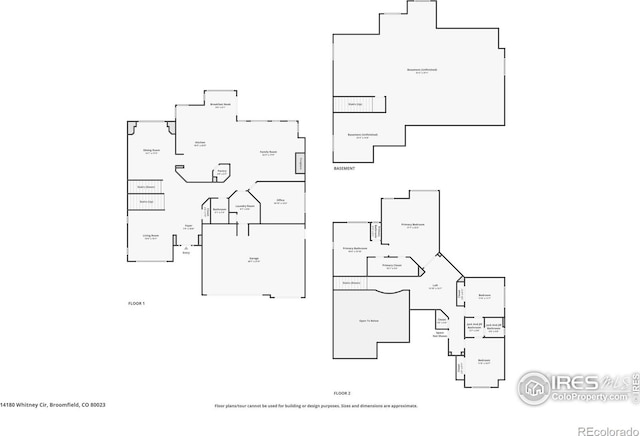14180 Whitney Cir, Broomfield, CO 80023 - floor plan / room layout
