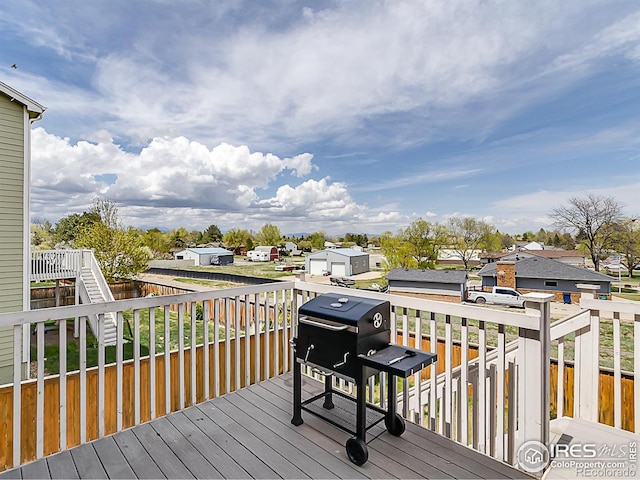 920 Wagon Bend Rd, Berthoud, CO 80513 - deck with a residential view