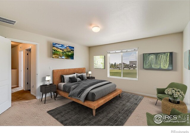 920 Wagon Bend Rd, Berthoud, CO 80513 - bedroom featuring light carpet and baseboards