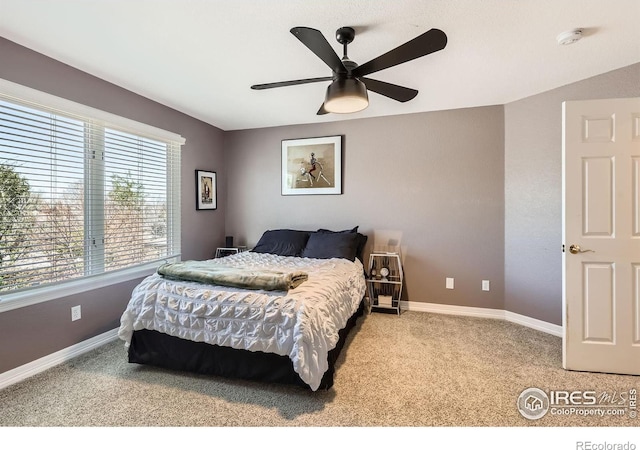 933 Xenon Ct, Golden, CO 80401 - carpeted bedroom with baseboards and ceiling fan