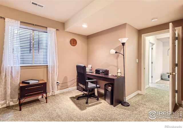 933 Xenon Ct, Golden, CO 80401 - office featuring carpet, baseboards, and recessed lighting